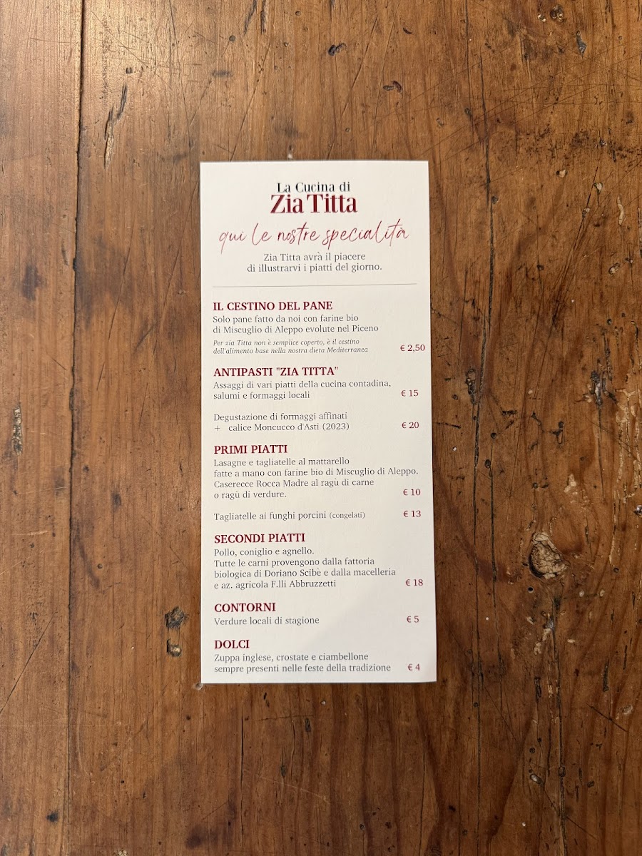 Menu La Cucina Di Zia Titta-1