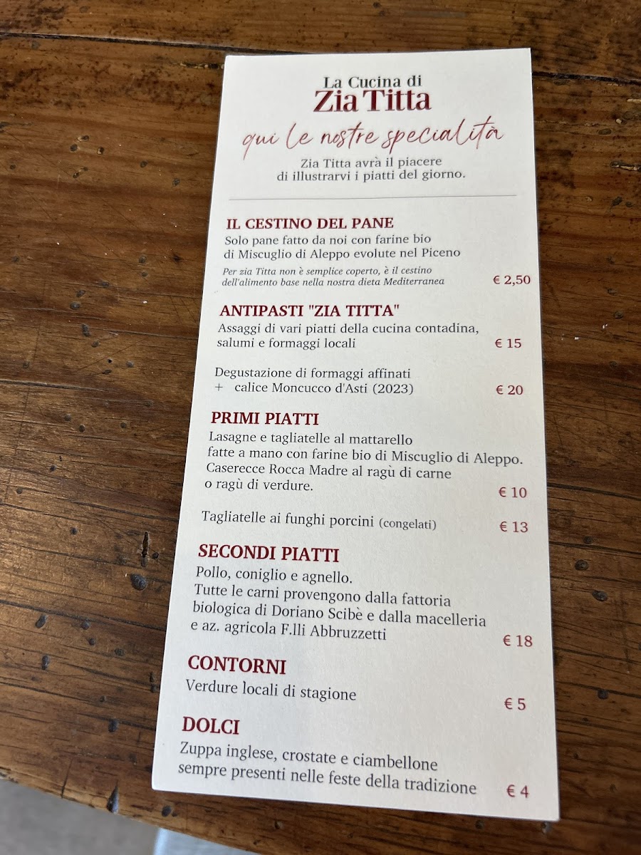 Menu La Cucina Di Zia Titta-3