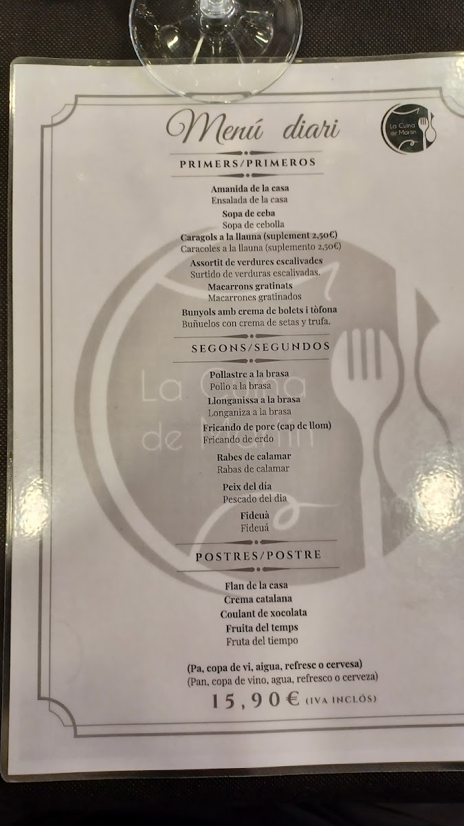 Menu La Cuina De Martín-4