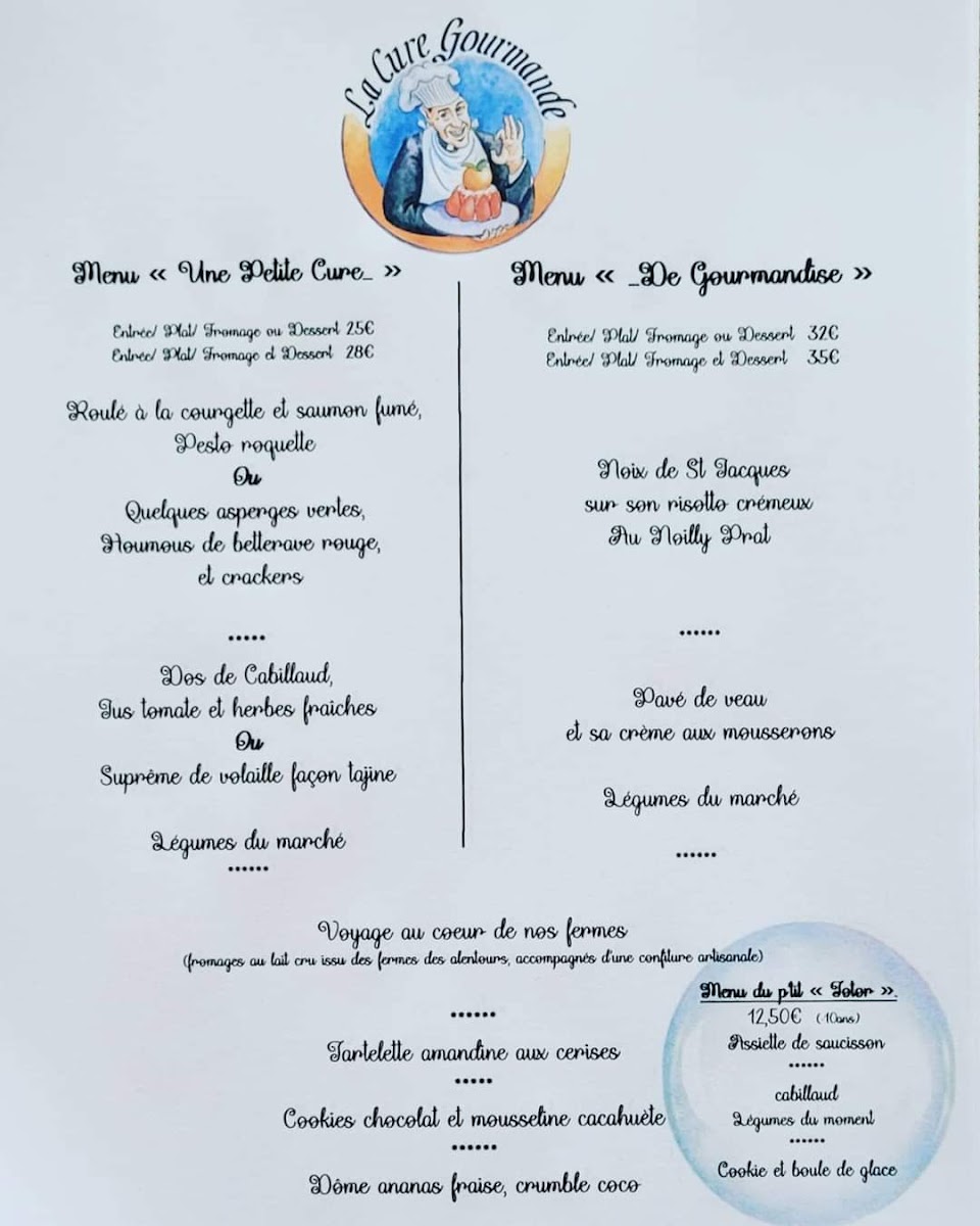 Menu La Cure Gourmande-2