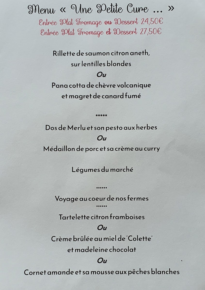 Menu La Cure Gourmande-3