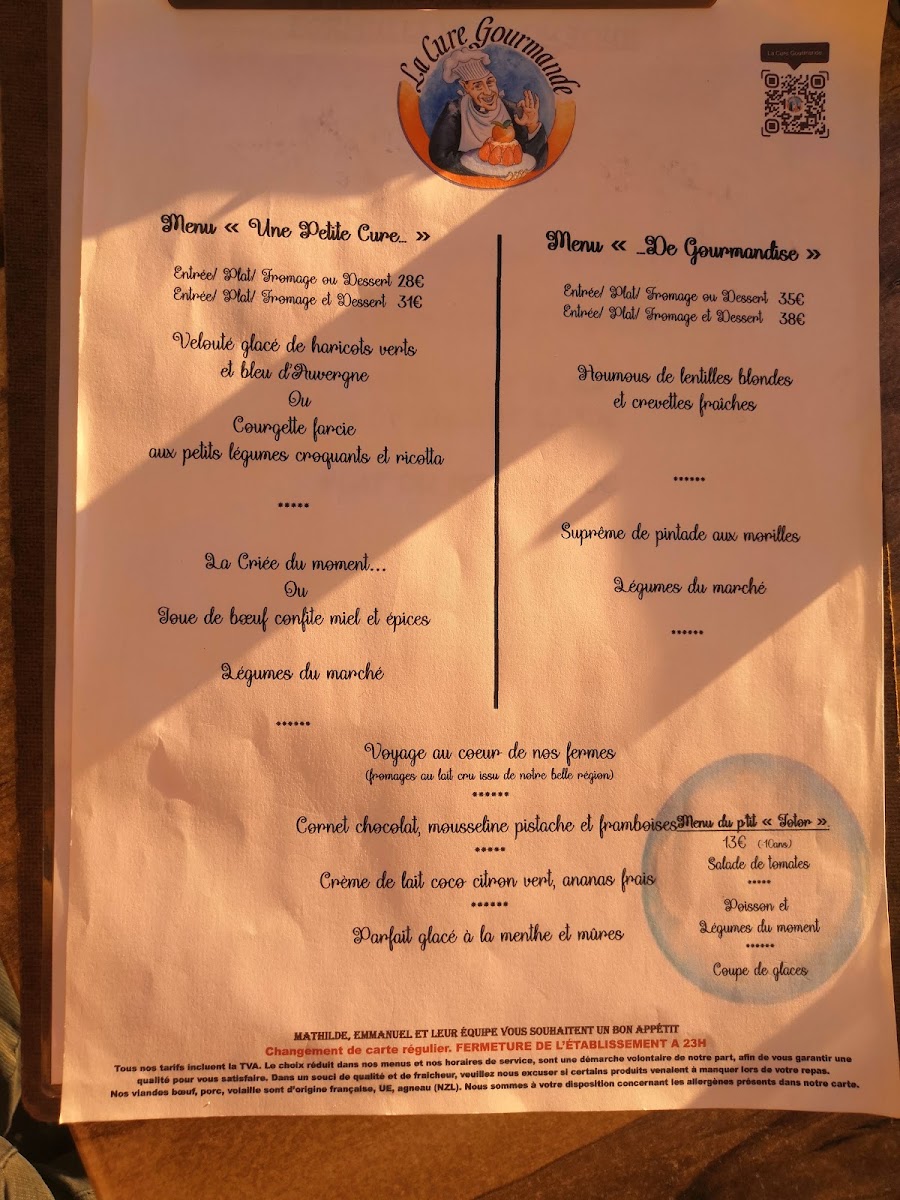 Menu La Cure Gourmande-5