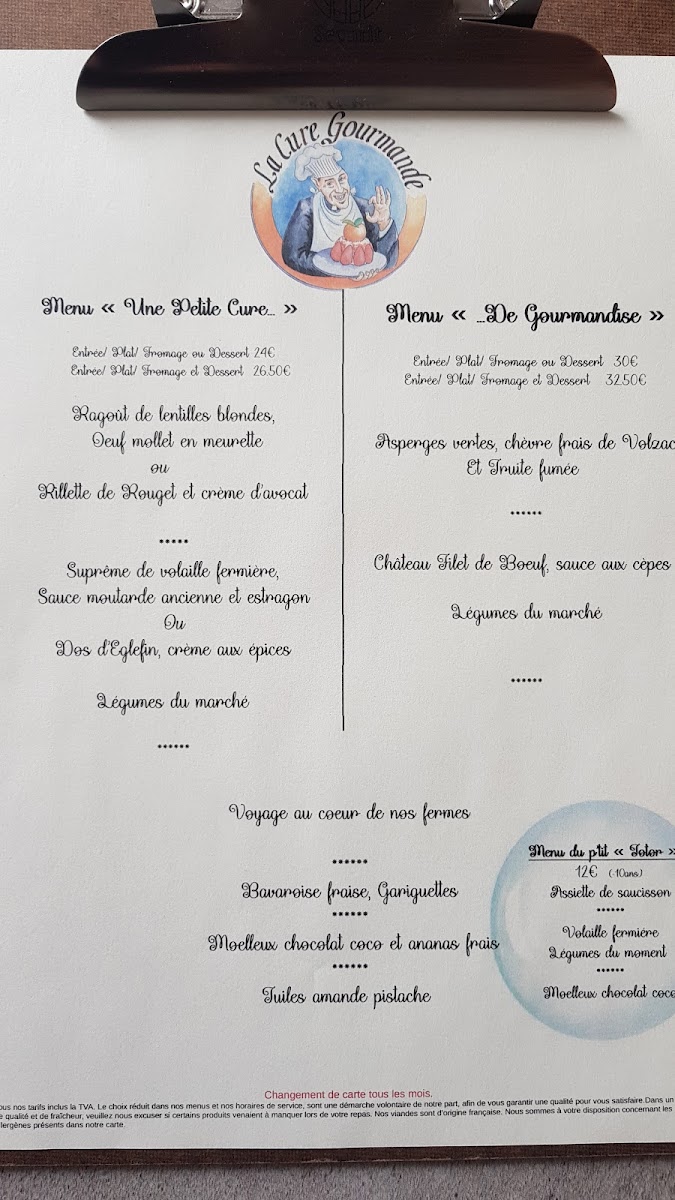 Menu La Cure Gourmande-8