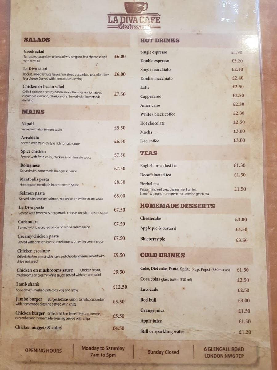 Menu La Diva-3