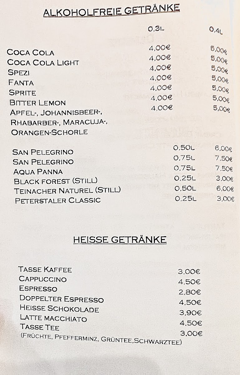 Menu La Dolce Vita Da Sergio-1