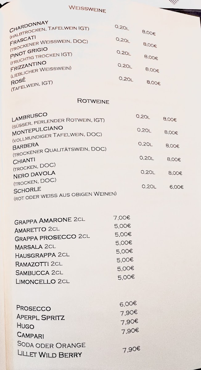 Menu La Dolce Vita Da Sergio-2