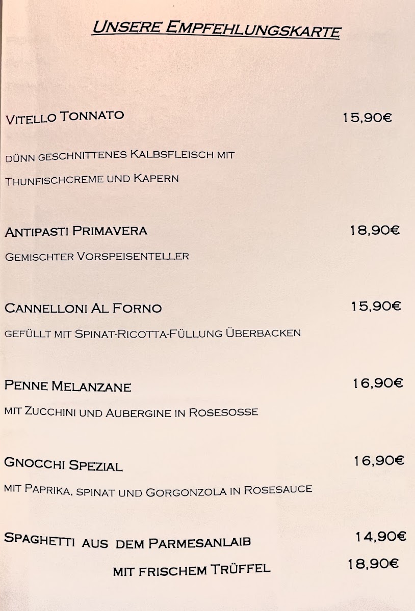 Menu La Dolce Vita Da Sergio-9