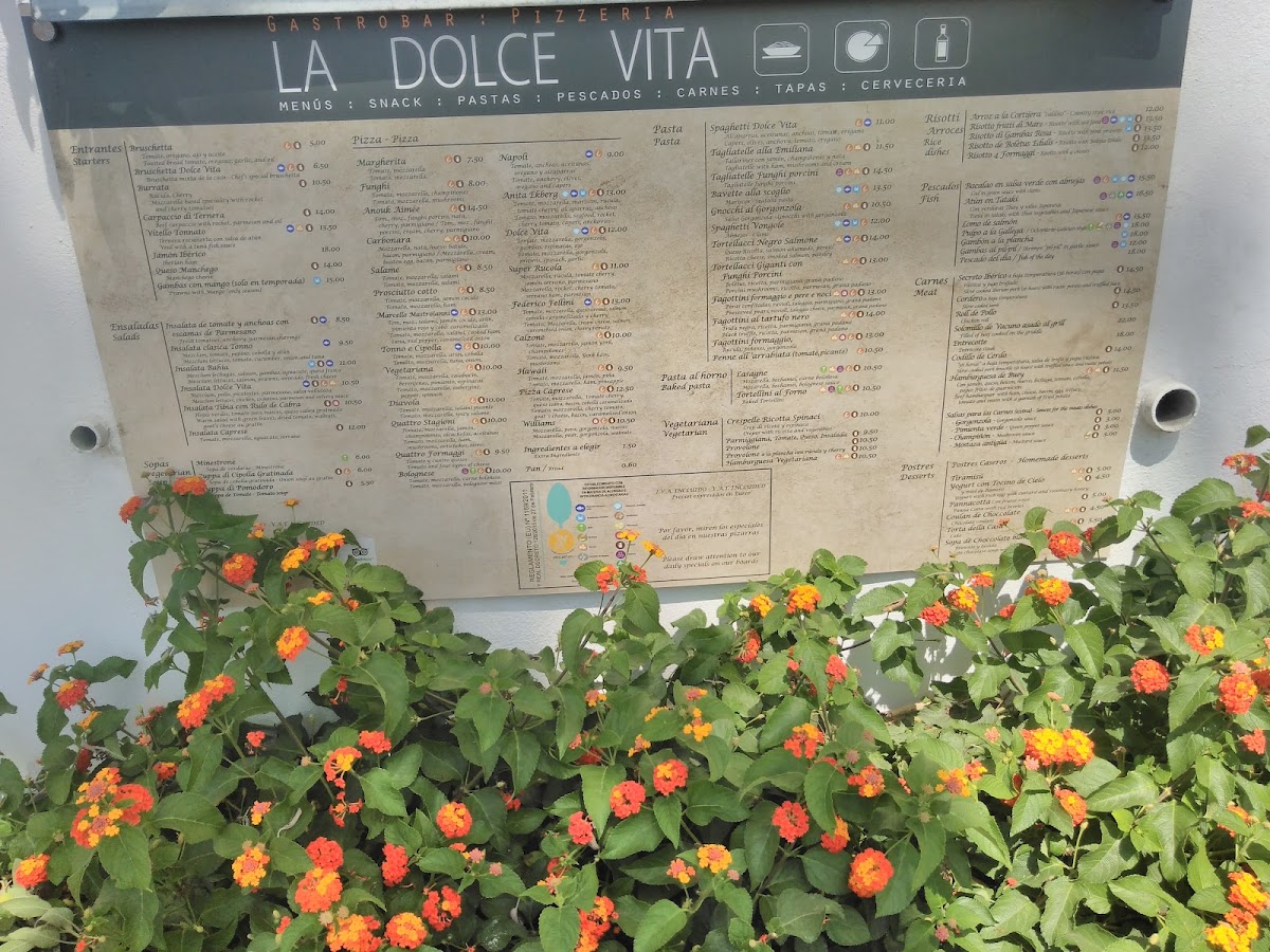 Menu La Dolce Vita Gastrobar : Pizzeria-10