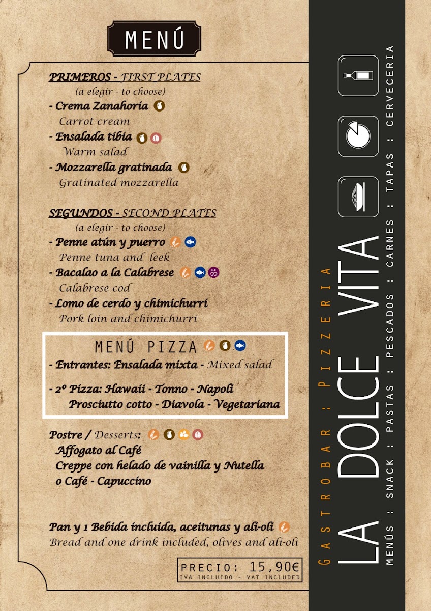 Menu La Dolce Vita Gastrobar : Pizzeria-6