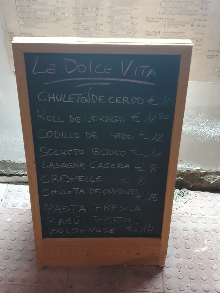 Menu La Dolce Vita Gastrobar : Pizzeria-9