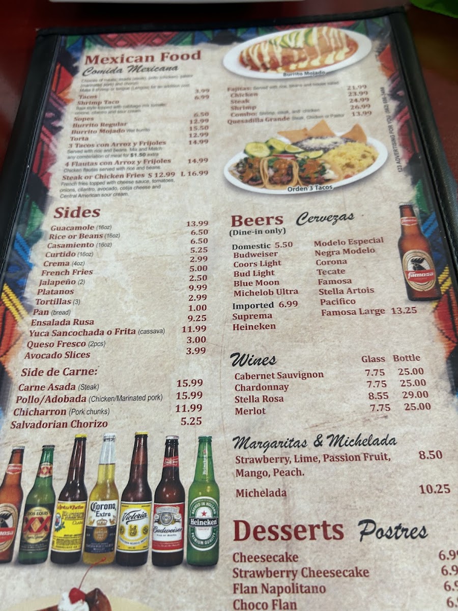 Menu La Esperanza Restaurant & Bakery-6