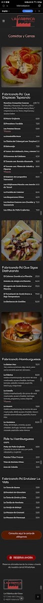 Menu La Fabrica De Barrett-10