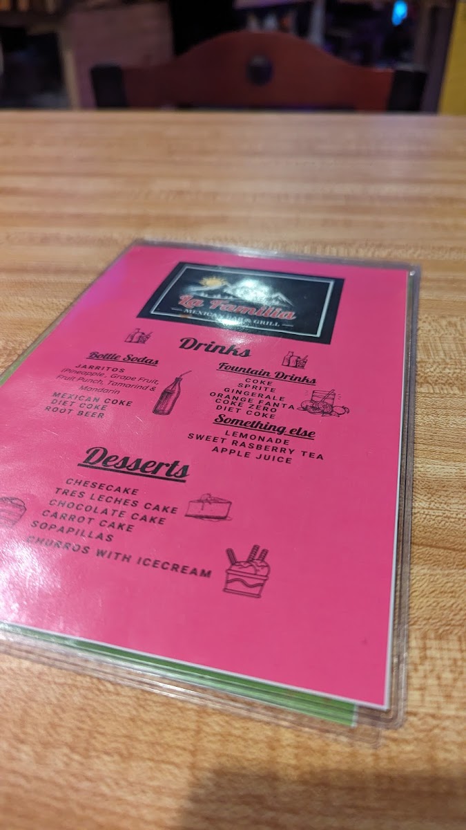 Menu La Familia Mexican Bar And Grill-6