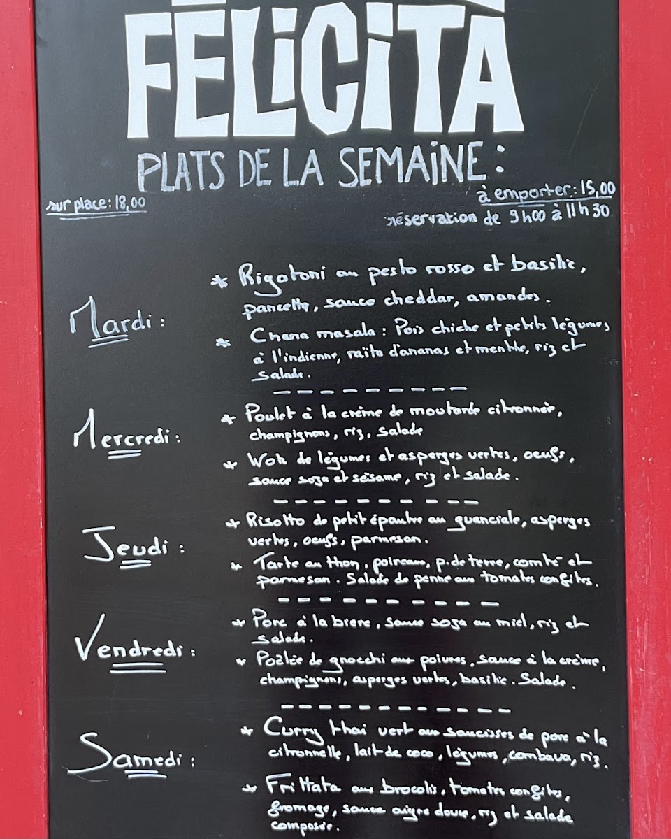 Menu La Félicità-3