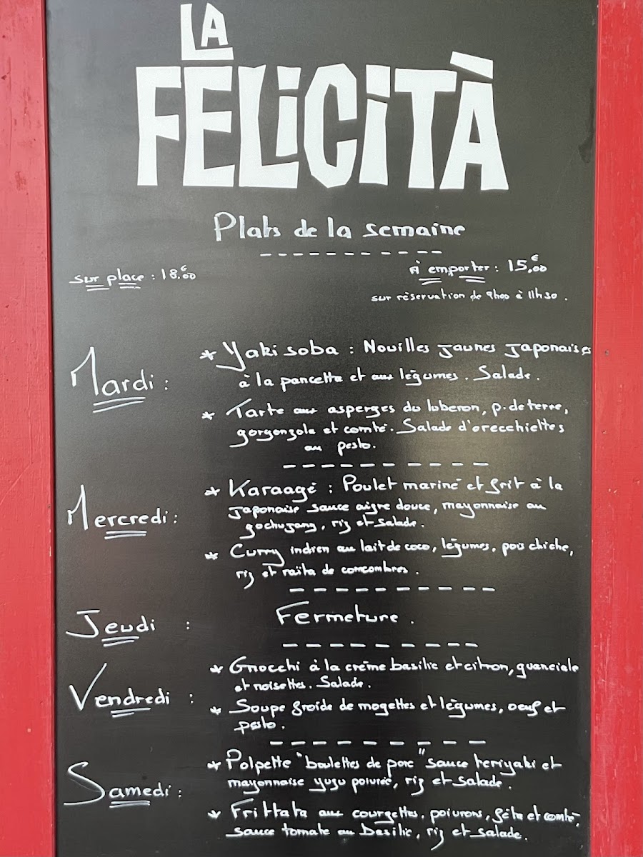 Menu La Félicità-7