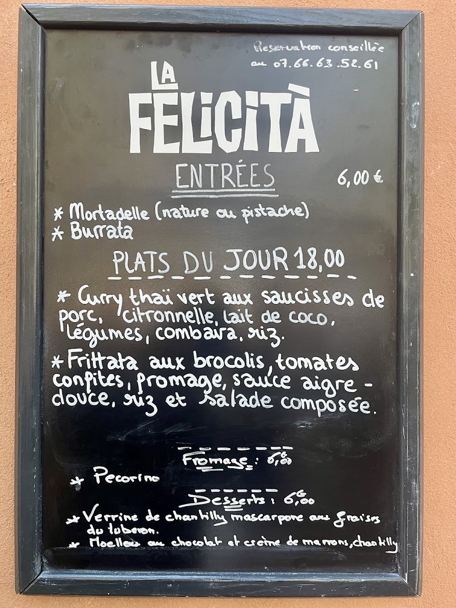 Menu La Félicità-9