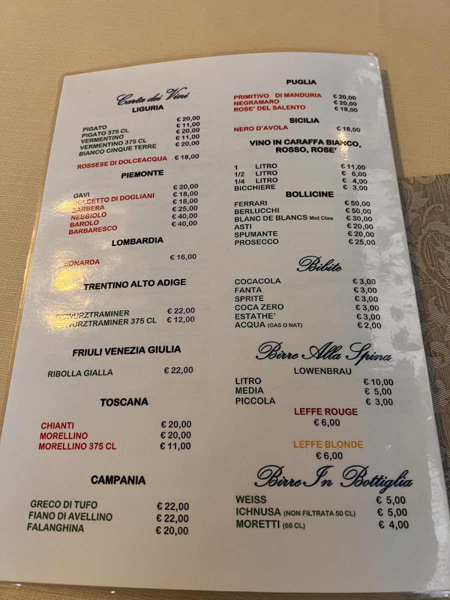 Menu La Fenice Pizzeria Ristorante-3