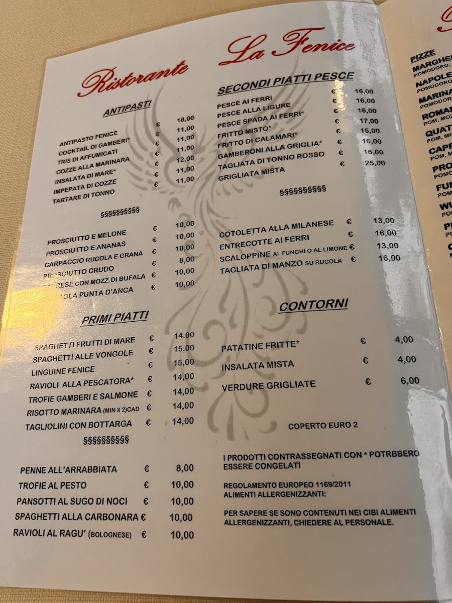 Menu La Fenice Pizzeria Ristorante-6