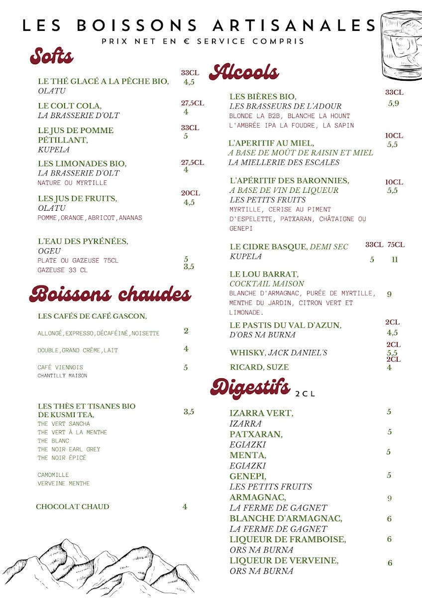 Menu La Ferme Basque-1