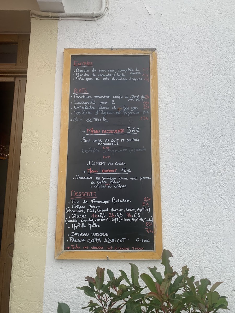 Menu La Ferme Basque-9