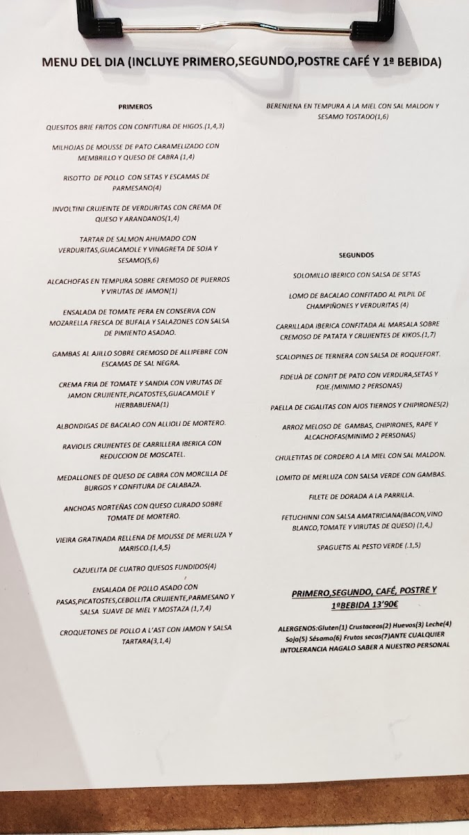 Menu La Fi De La Fam-1