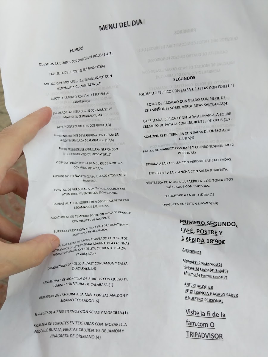 Menu La Fi De La Fam-9