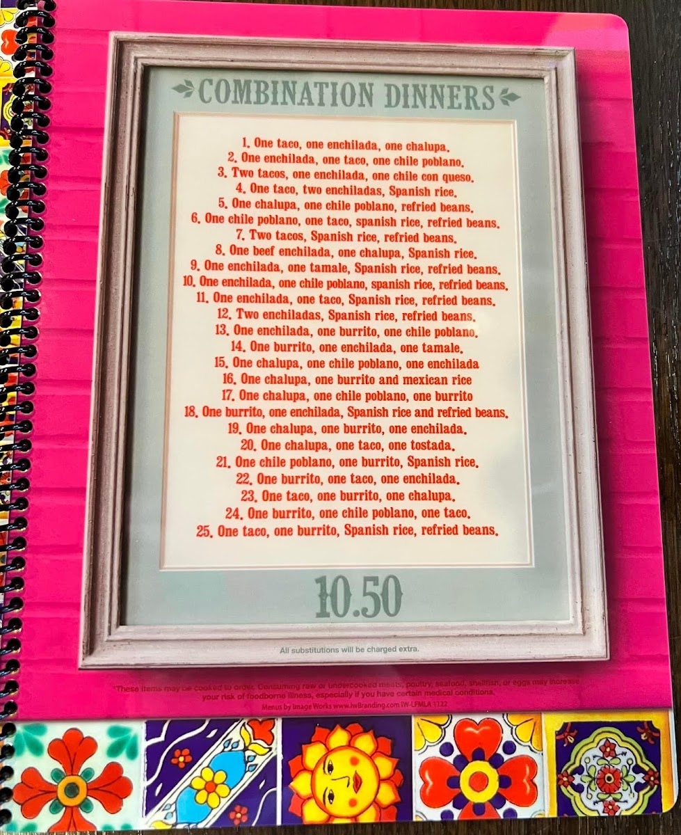 Menu La Fiesta Mexican Grill In Broussard-7