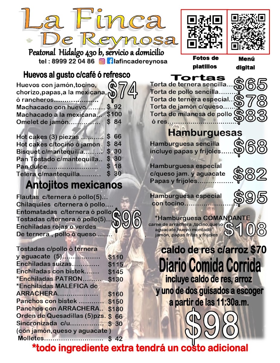 Menu La Finca De Reynosa-2
