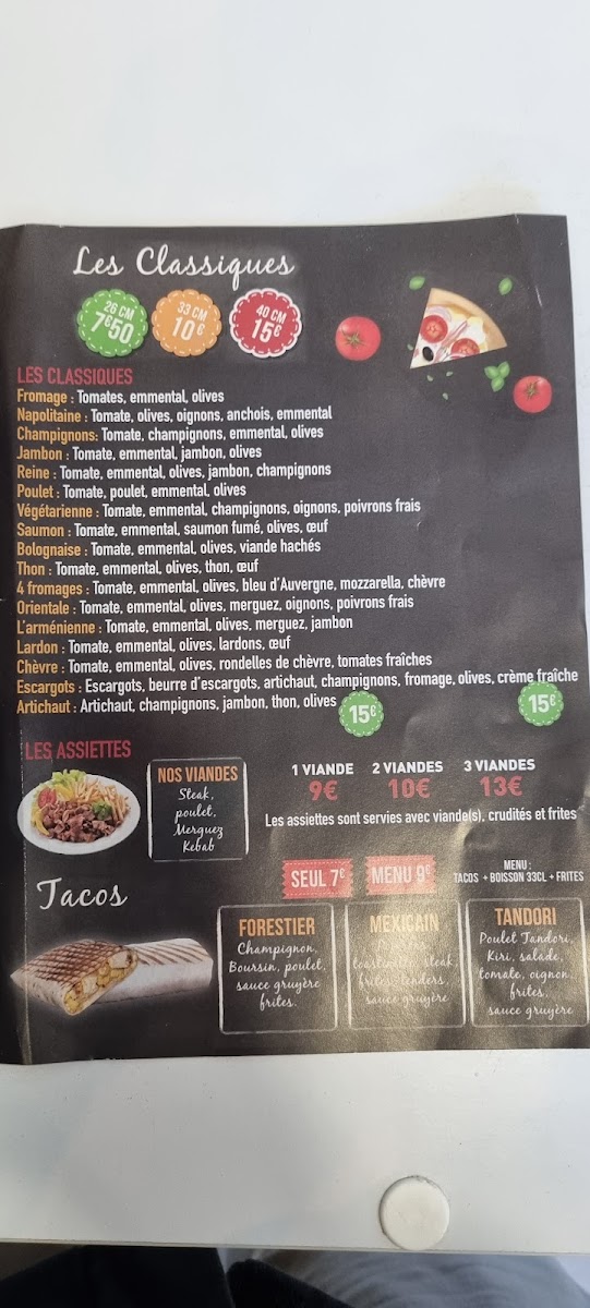 Menu La Flam'stephanoise ( Pizza Au Feu De Bois ) Pizzacro-7