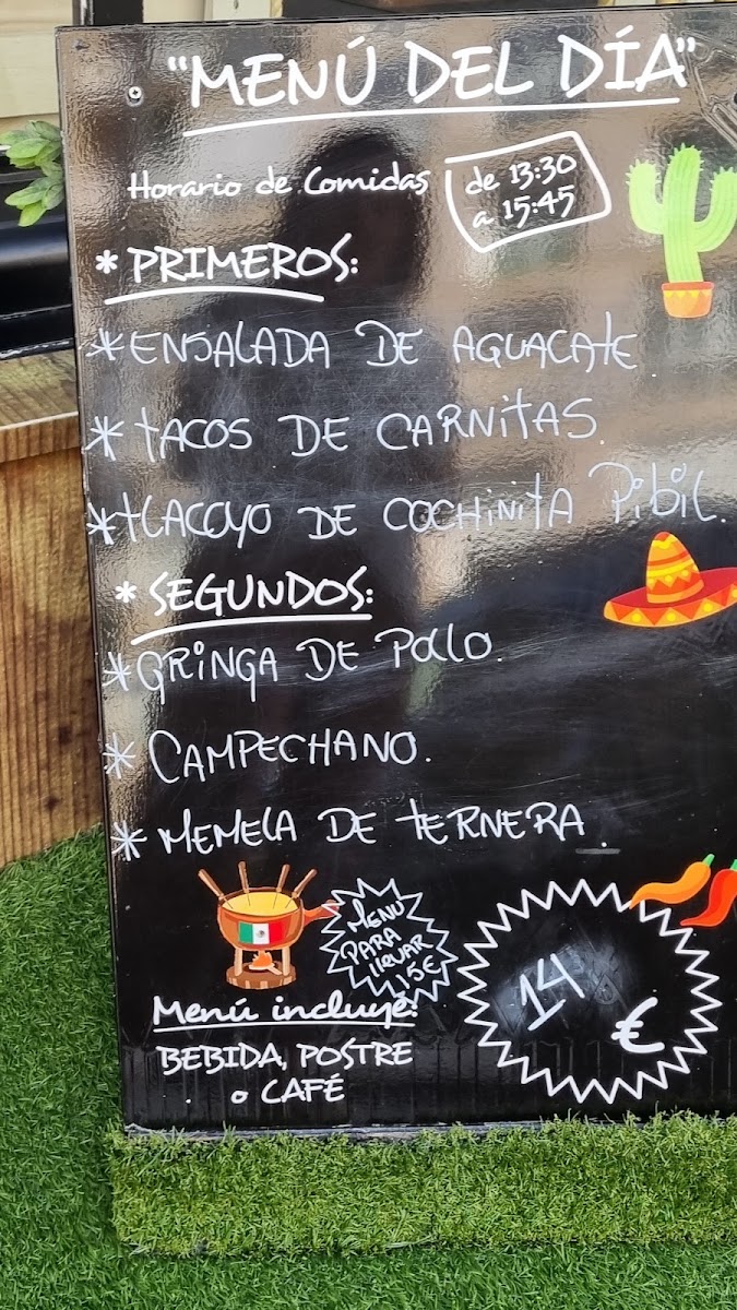 Menu La Fondue Mexicana Simon Bolívar 13-4