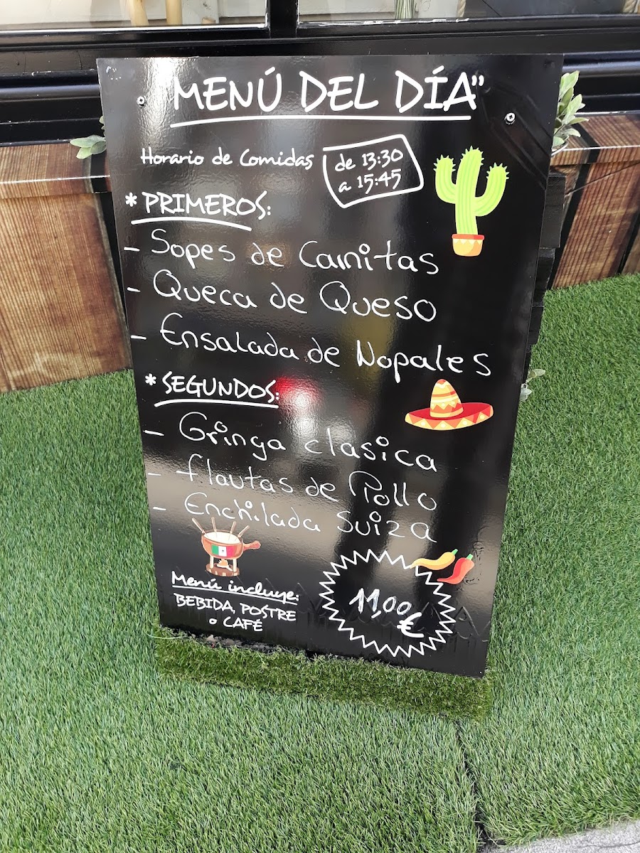 Menu La Fondue Mexicana Simon Bolívar 13-7