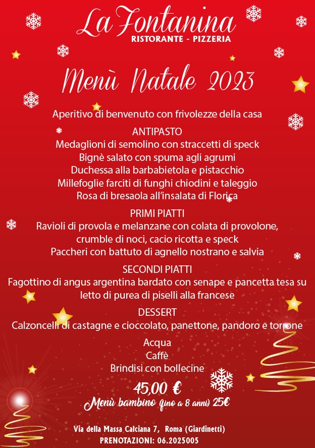 Menu La Fontanina Da Nicola-1