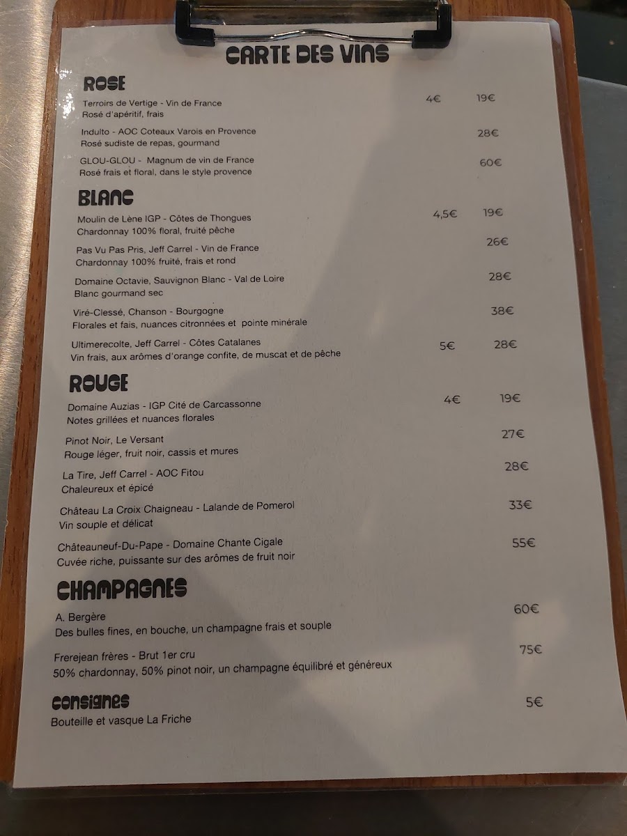 Menu La Friche Montaudran | Restaurant Bar & Guinguette À Toulouse-4