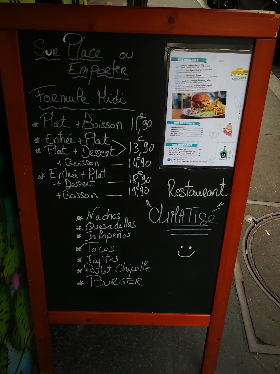 Menu La Frontera Créteil-7