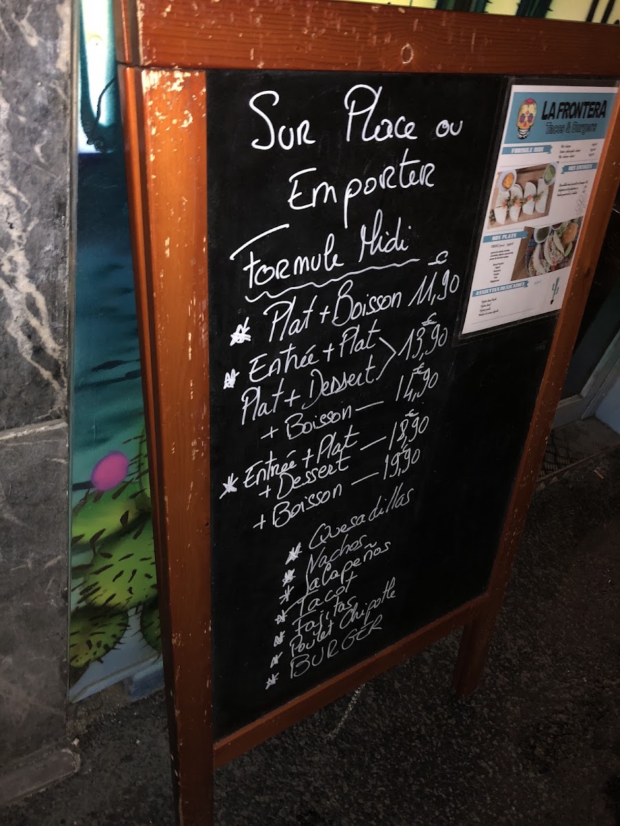 Menu La Frontera Créteil-9