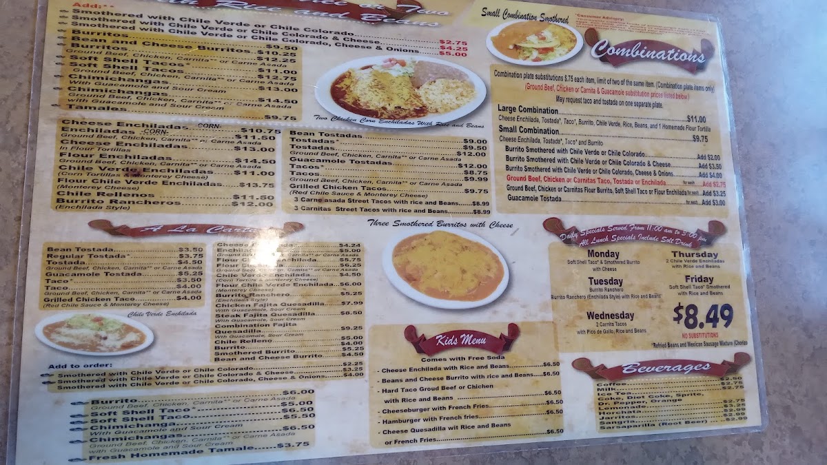Menu La Frontera Méxican Restaurant-4