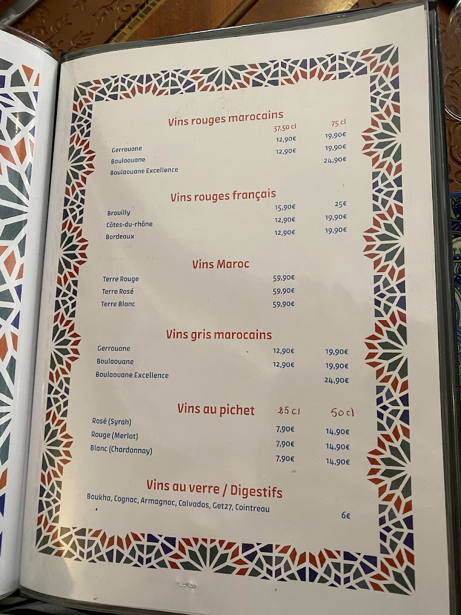 Menu La Gazelle-2