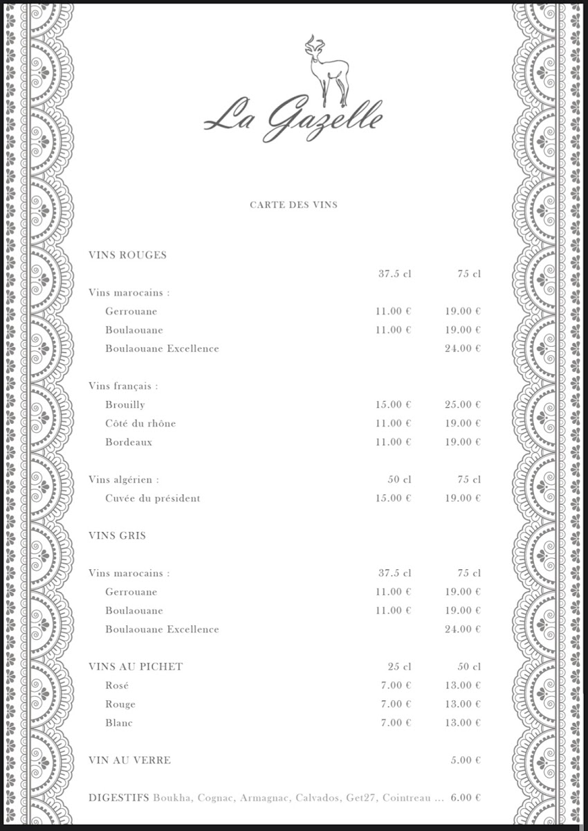 Menu La Gazelle-6