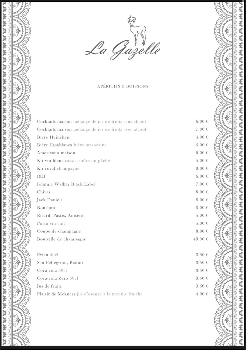Menu La Gazelle-7