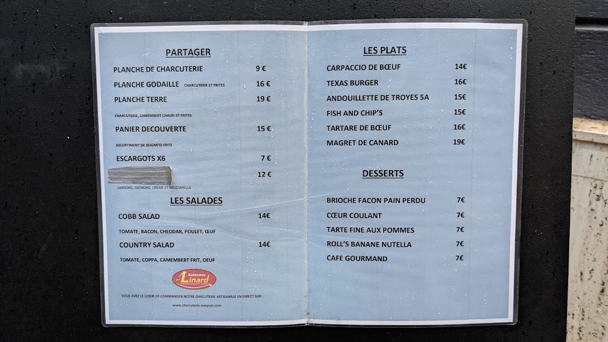Menu La Godaille-1
