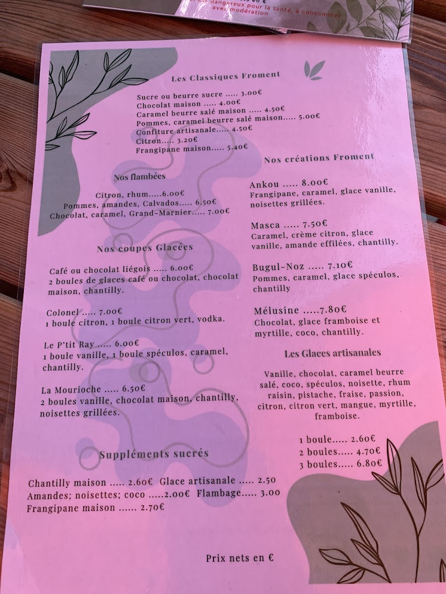 Menu La Grande Vallée Crêperie - Bar - Restaurant-4
