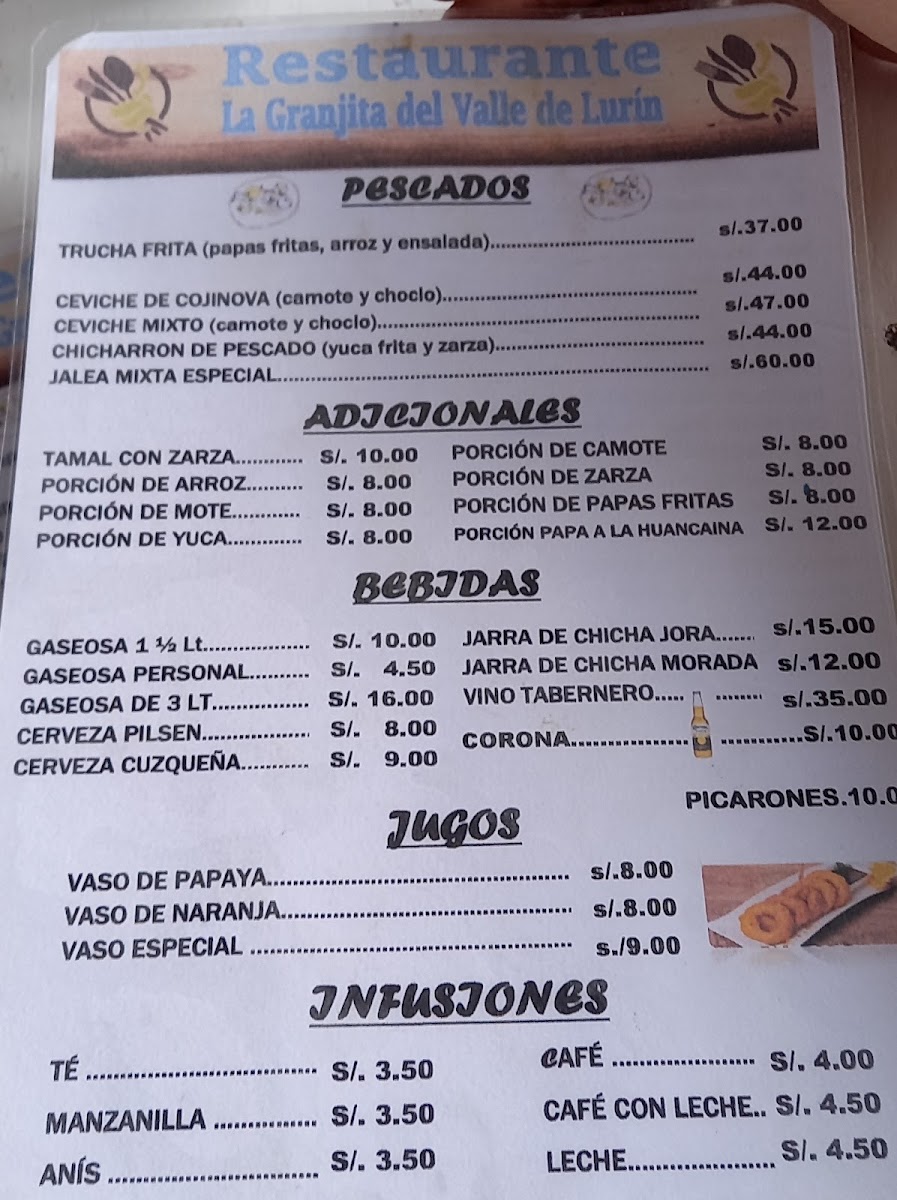 Menu La Granjita Del Valle De Lurín-5