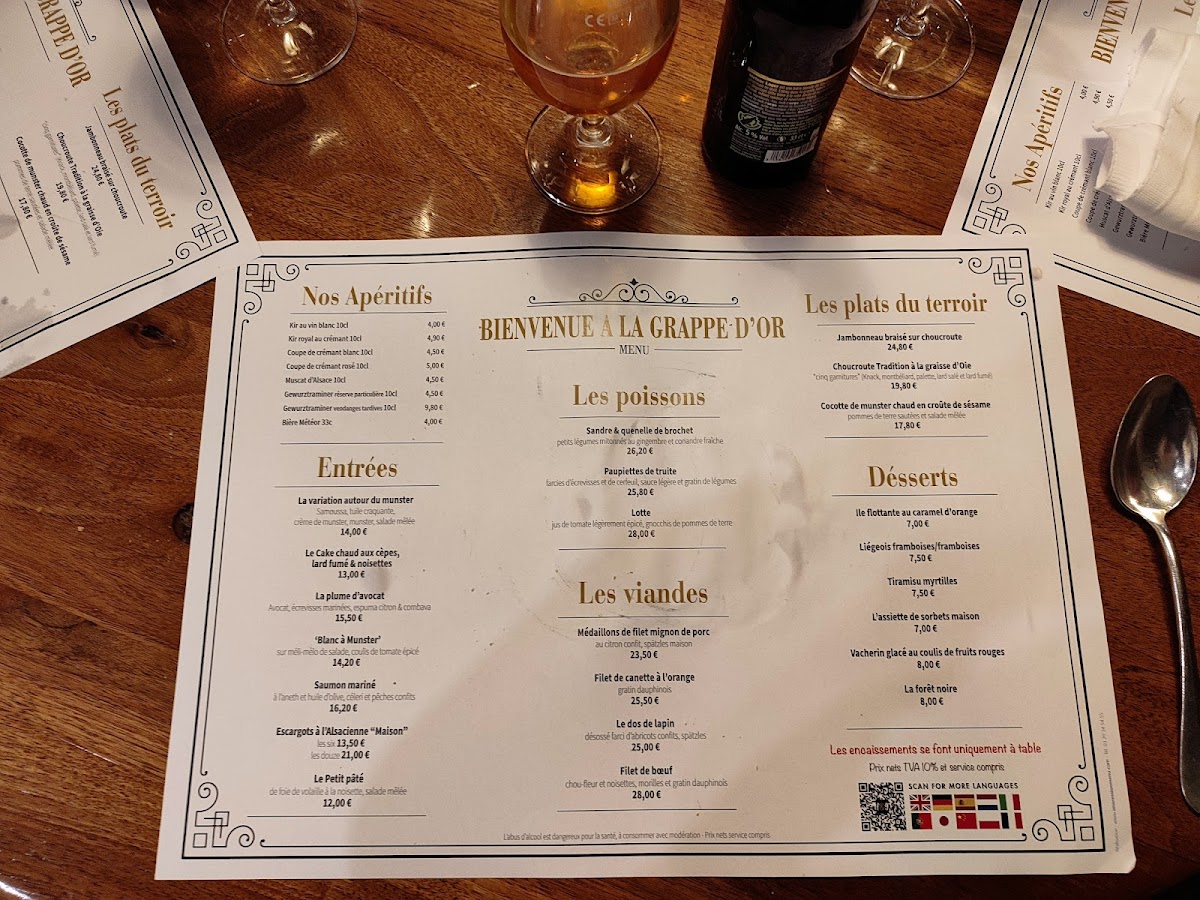 Menu La Grappe D'or - Riquewihr-3