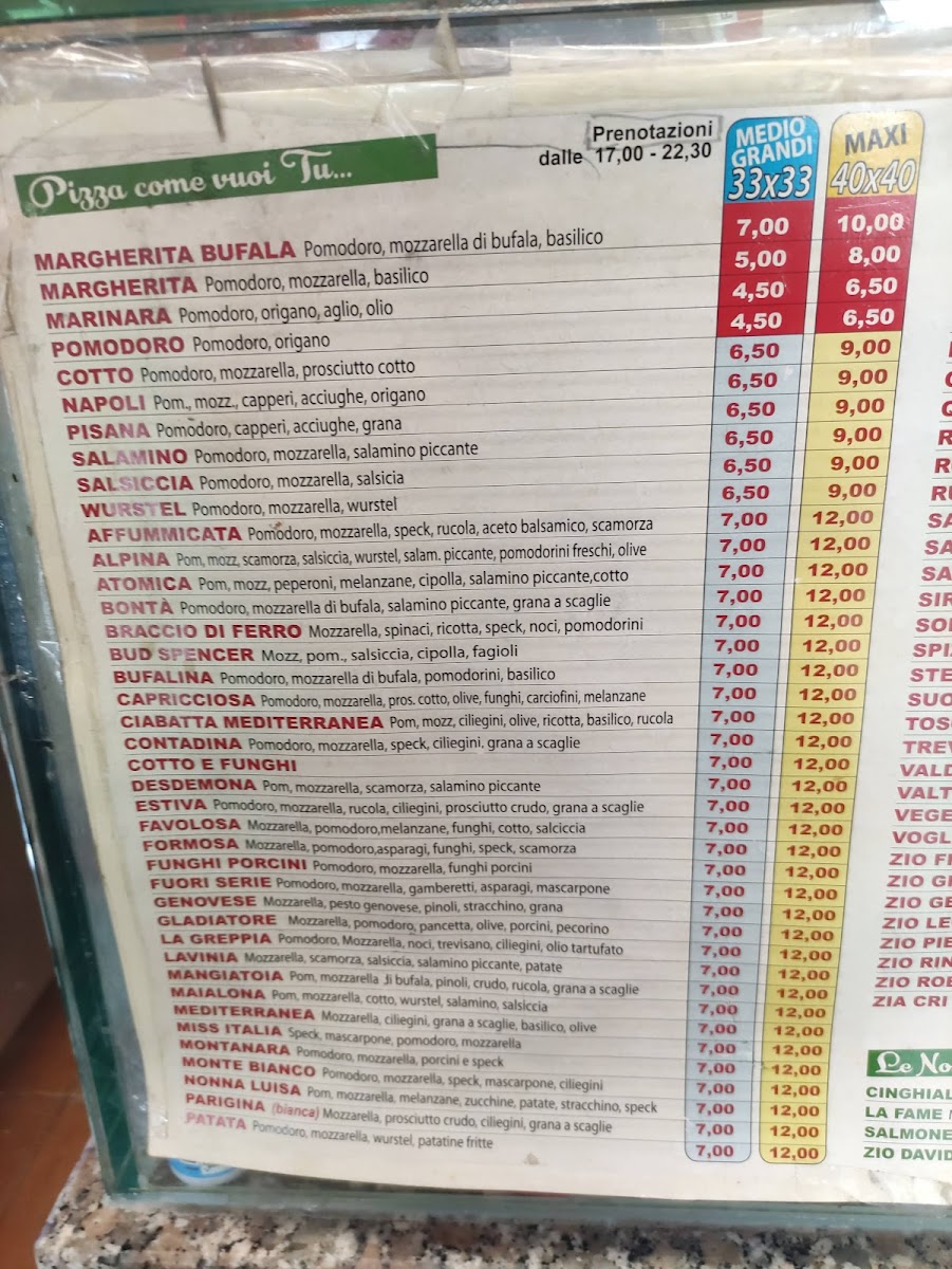 Menu La Greppia Mangiatoia Pizzeria Da Asporto Pisa-1