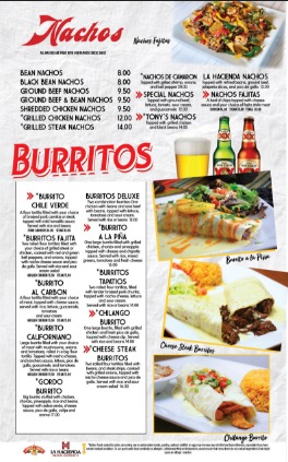 Menu La Hacienda Of Goose Creek-4