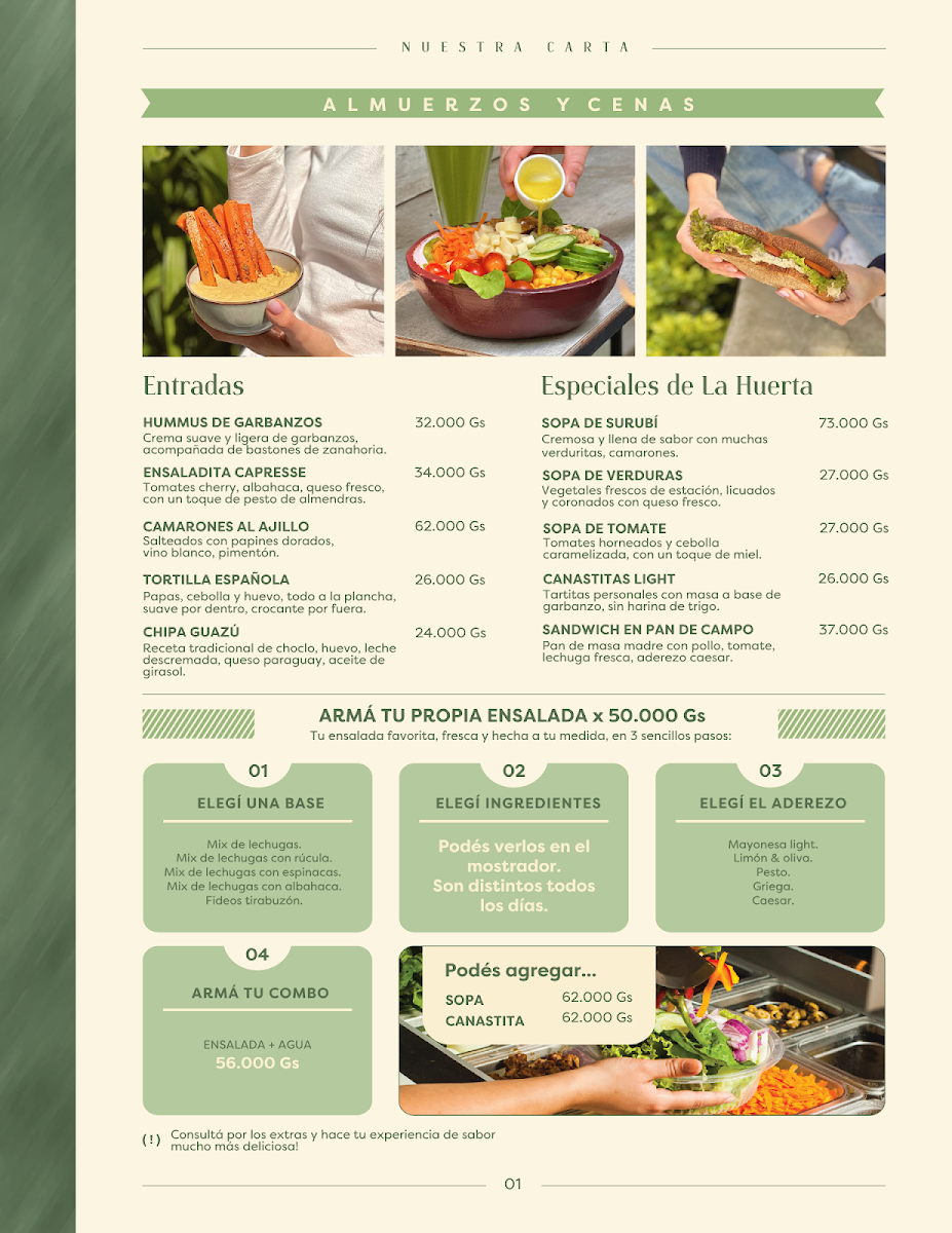 Menu La Huerta - Plaza Madero-1
