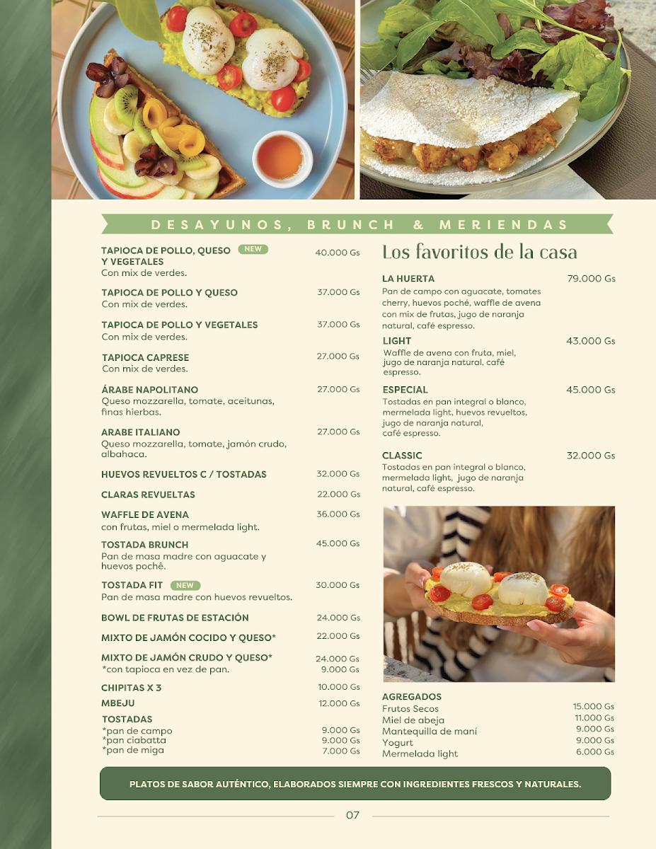 Menu La Huerta - Plaza Madero-2