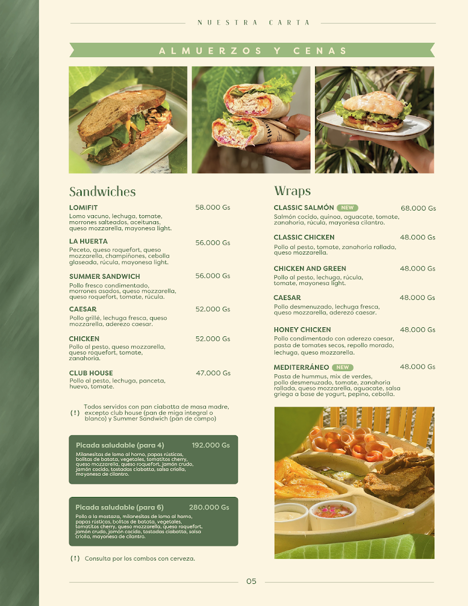 Menu La Huerta - Plaza Madero-4