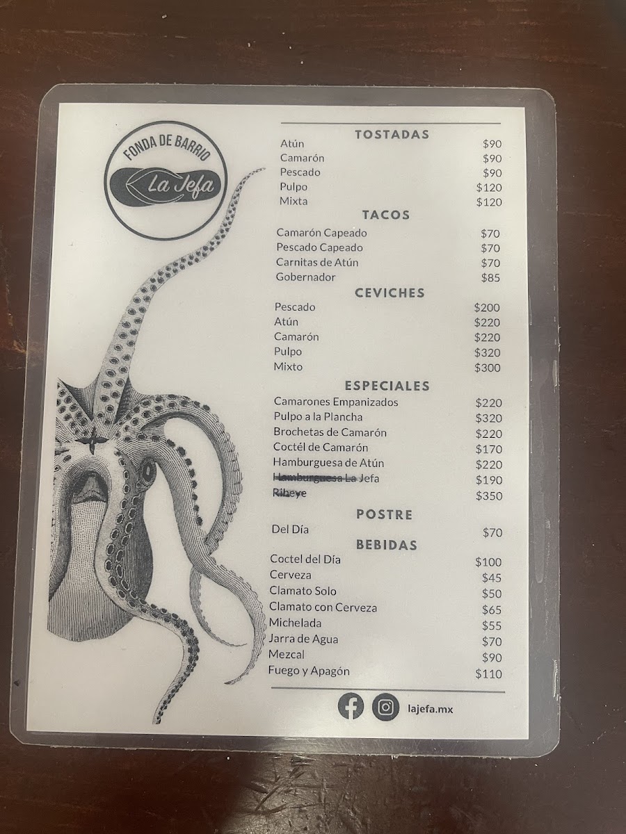 Menu La Jefa-1