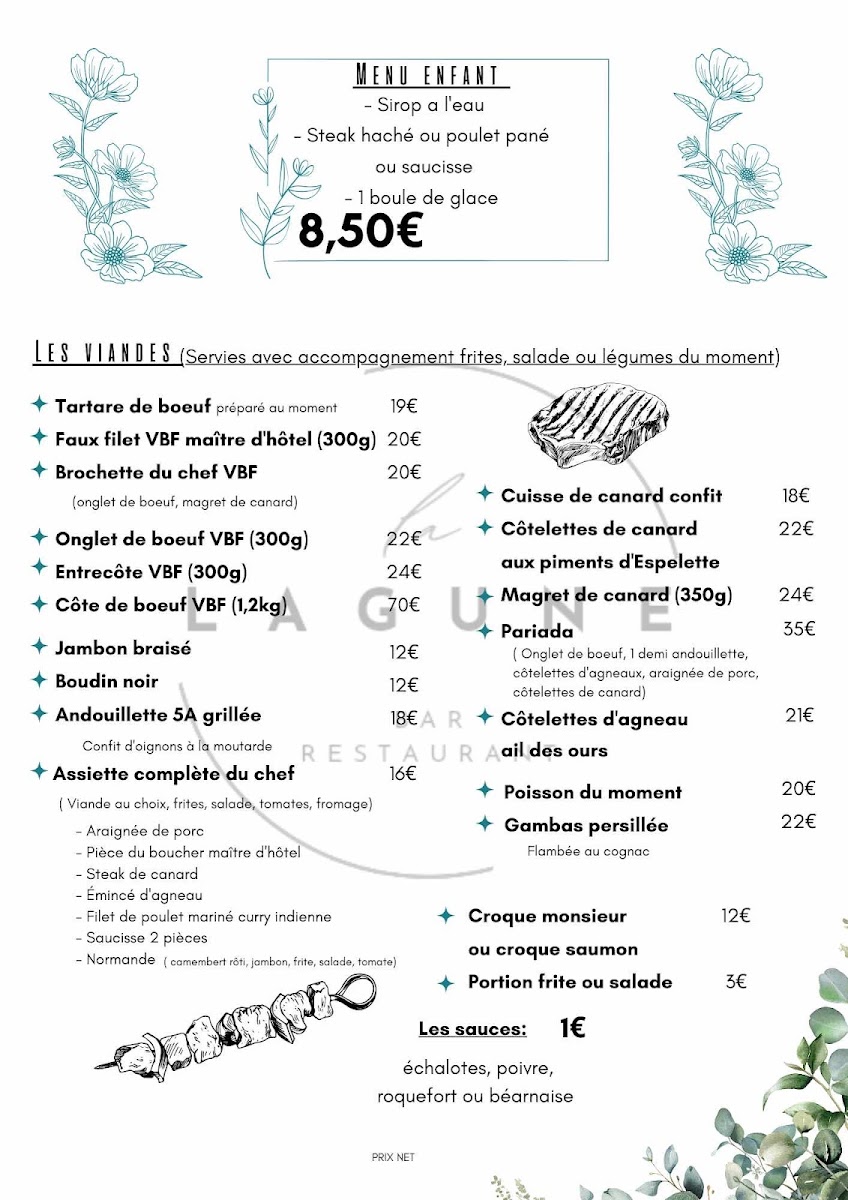 Menu La Lagune - Restaurant De La Base De Loisirs-3